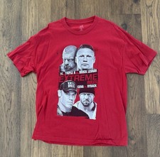 Authentic WWE Extreme Rules 2013 Event T Shirt SizeXL Red Cena HHH Brock Ryback