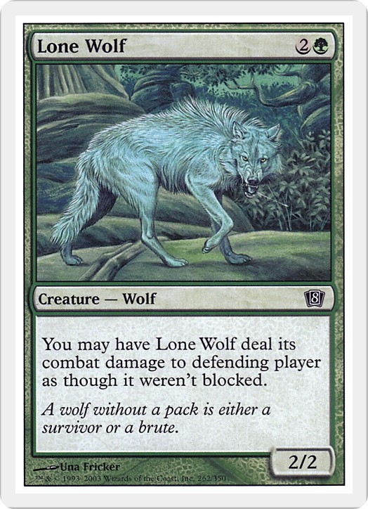 LONE WOLF x4 mtg EX/NM 8th Edition 4 Common