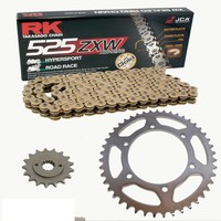 Kettensatz BMW S 1000 RR 09-11 Kette RK GB 525 ZXW 118 Offen Gold 17/44