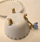 Antique T&V Limoges France Butterfly Handle Teacup and Saucer Set, Gold Gilt  — photo 3