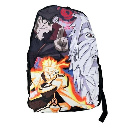 Naruto Anime Backpack Itachi Madara Orange Sage Mode Students School Bag NEW