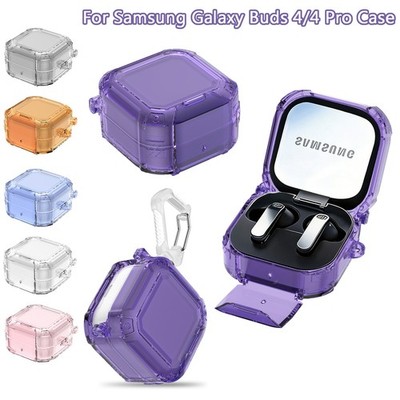 Shockproof Earbuds Case For Samsung Galaxy Buds 4/4 Pro Cover with Phone Stand