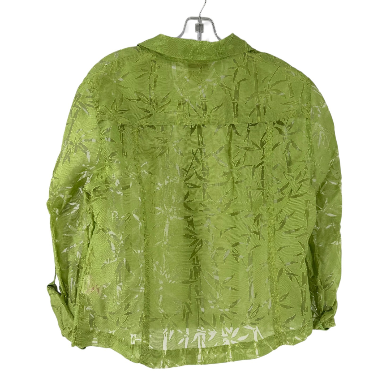 Ruby Road Lightweight Jacket Green Size 14 Sheer … - image 7