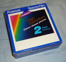 Vintage Polaroid Spectra High Def Instant Film, 2 Pack 20Pics EXPIRED 09/92 