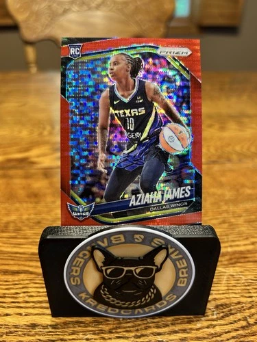 Aziaha James #83 2025 Panini Red Pulsar Prizm RC 270/299 WNBA Wings