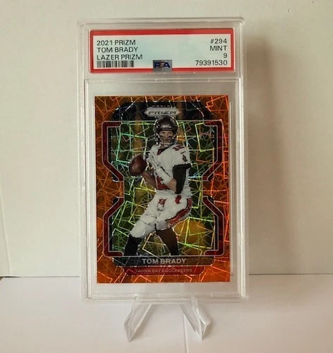 2021 Panini Prizm - Tom Brady #294 Lazer Prism PSA 9