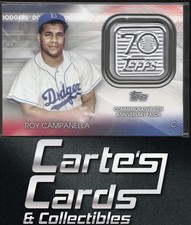 Roy Campanella 2021 Topps Update T70P-RC 70th Anniversary Manufactured Logo