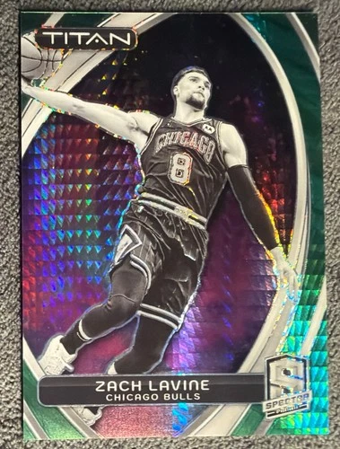 2023 Panini Spectra - Zach Lavine #63 - Titan International Green Prizm /75