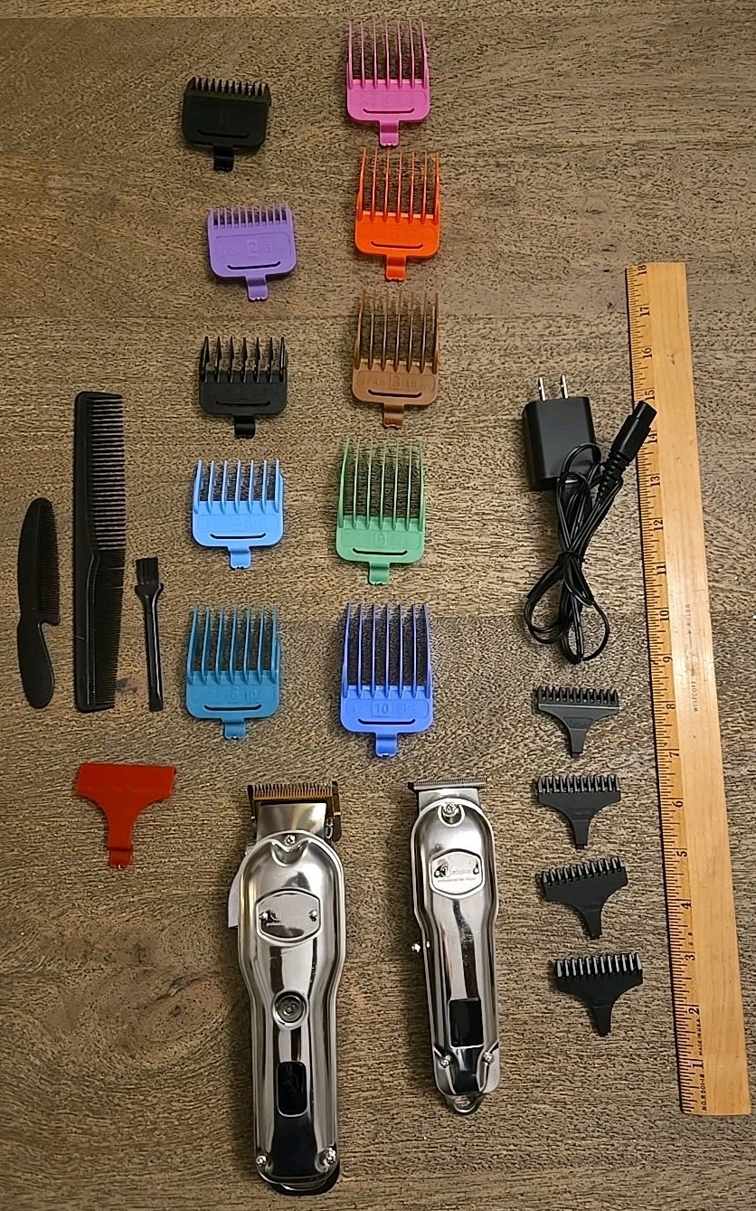 Hatteker Hair Trimmer Set RFC-696 Cordless Barber Clipper wi