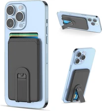 Phone Card Holder, Ultra Slim Stick on Wallet Stand Silicone Sticky Business Cre