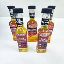 2 Gumout 6oz Fuel Injector Cleaner W/ 3 Gumout 10 oz Octane Booster Bottles