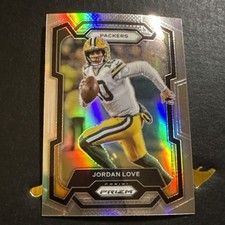 2023 Panini Prizm Jordan Love Silver Prizm Parallel Green Bay Packers #110