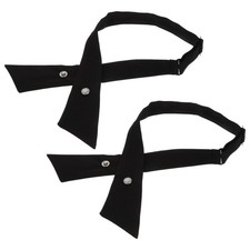 2PCS Adjustable School Uniform Cross Bowtie Premium Necktie Cross Bowtie