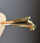 14K Yellow Gold Natural Diamond Vintage Bridal Set ~ Size 8 — photo 5