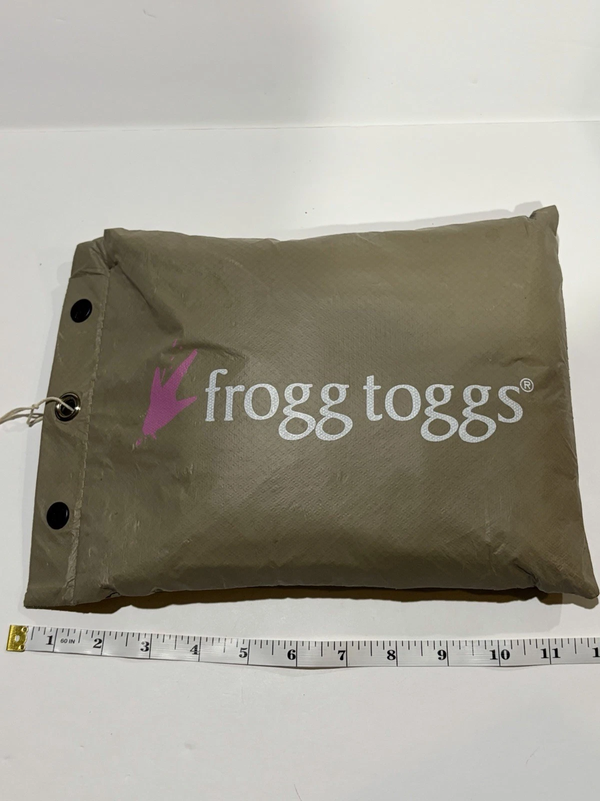Frogg Toggs Womens Ultra-Lite2 Rain Suit Small Khaki Jacket Pants Packable New - product detail image 13