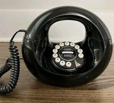 1970s Retro Polyconcept Pushbutton Handbag Telephone Black TESTED EUC