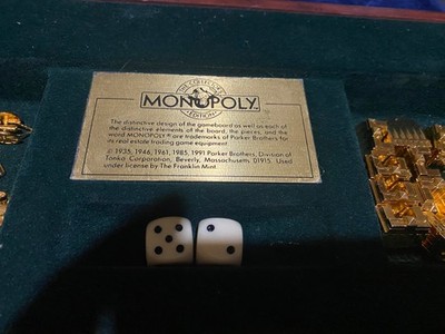 Monopoly - Franklin Mint Edition du collectionneur - Original Monopoly game - Price & Rarity