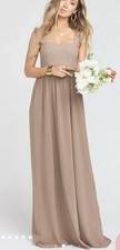 Show Me Your MuMu June Maxi Chiffon in Dune Sz Medium NWT Retail: $198