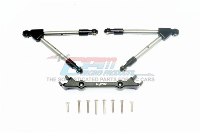 GPM-RUS4049F-BK Rustler Vxl 4x4 Front Coupling Rods Of Aluminium With Stabilisat