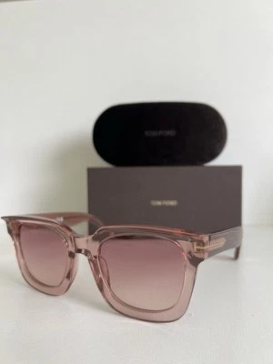 Tom Ford Leigh 02 TF1115 Sunglasses – Rose Transparent / Gradient Pink Lenses - Bild 1 von 4