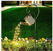 Solar Watering Can LED Shower Lantern Waterproof Outdoor Garden Decor