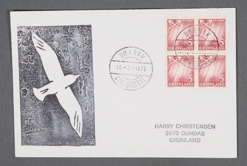 MayfairStamps Denmark FDC 1977 Block Northern Lights First Day Cover aaw_60757