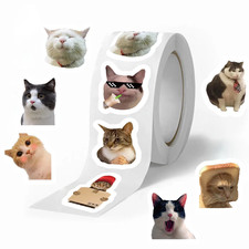 500Pcs/Roll Funny Cats MEME Cartoon Graffiti Stickers DIY Phone Guitar Laptop No