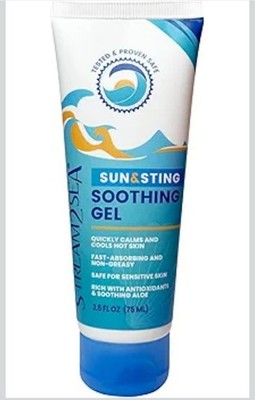 STREAM 2 SEA Sun & Sting Aloe Soothing Gel for Face & Body, Organic Aloe Vera...