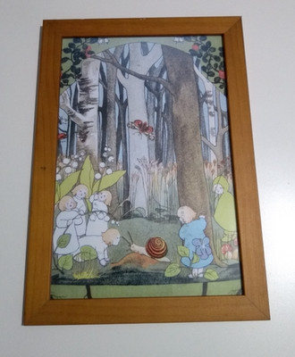 N3 Something of the Root Children, Wall Art, Art Print Wooden Frame with Glass