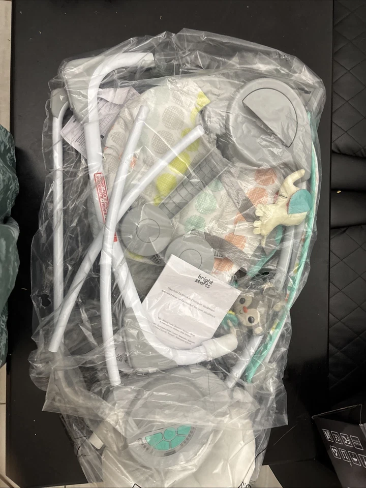 Cubierta de asiento de repuesto para columpio portátil Bright Starts Playful Paradise Foto 2 de 3