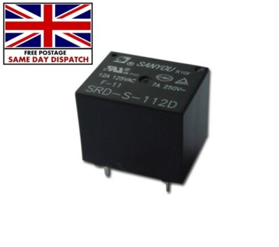 ORIGINAL Sanyou SRD-S-112D Mini Leistungsrelais 12V DC 5-polig