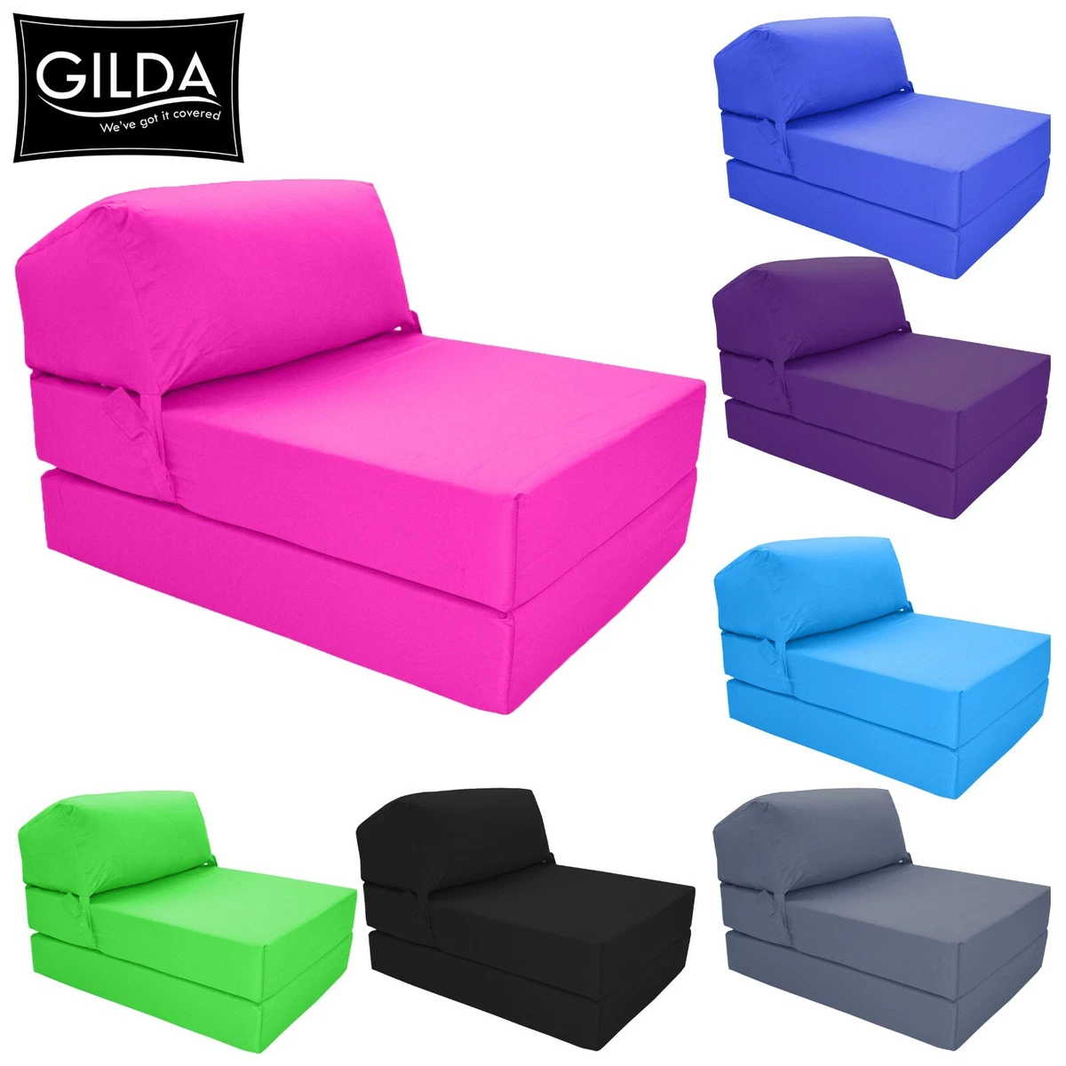 Gilda Fold Out Futon Single Guest Z Bed