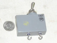 AIRPAX 501A302 MILITARY SPEC AIRCRAFT DC CIRCUIT BREAKER TOGGLE SWITCH  3A USA