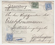Fiji  Einschreiben  via Vancouver nach Deutschland  Beleg  1911  # 2