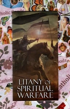 Litany of Spiritual Warfare  - 3" X 6" - 4-panels