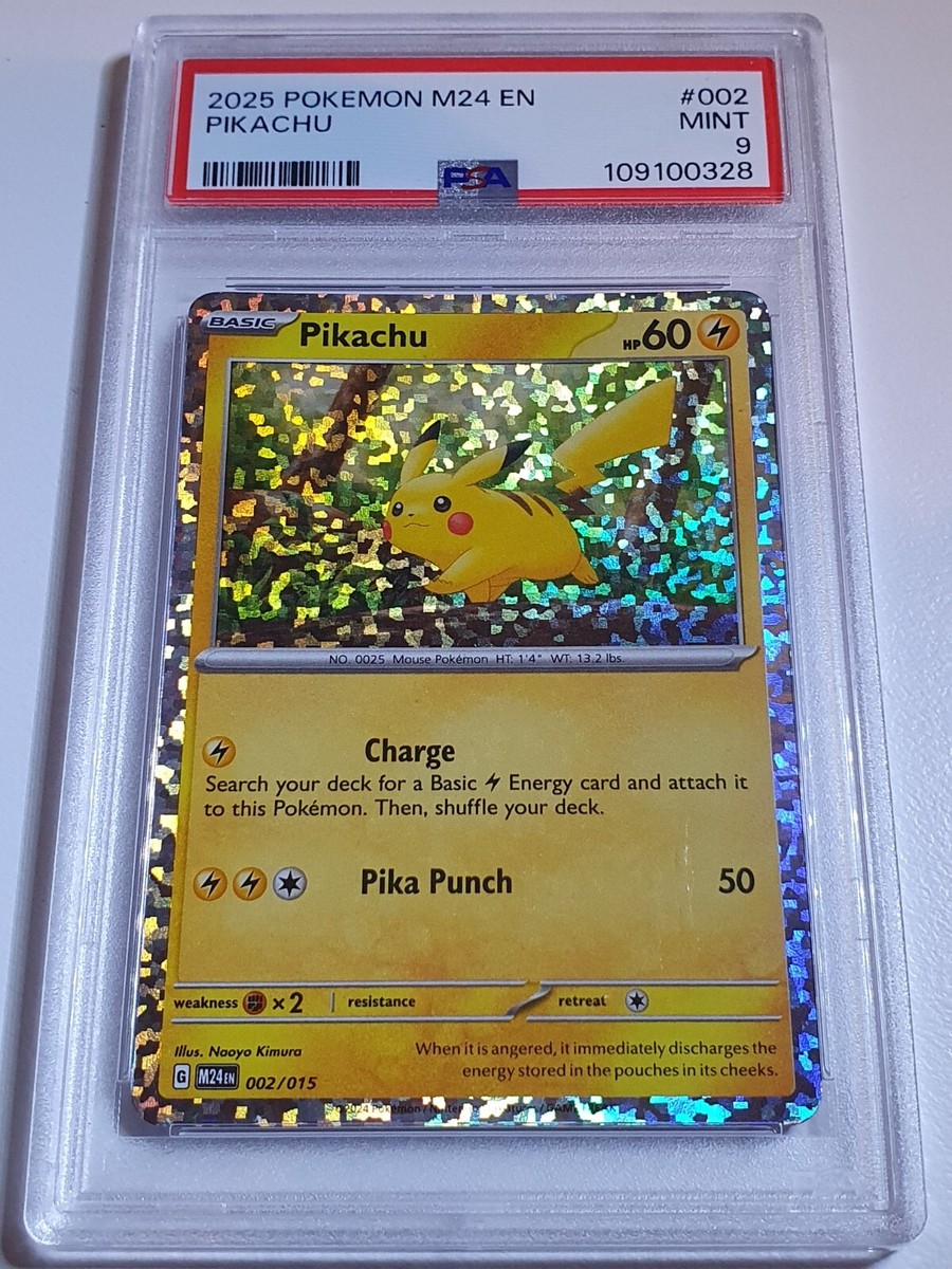 2025 Pokemon Pikachu 002/015 M24 EN McDonald's Promo Dragon