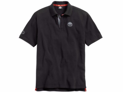 Harley-Davidson  Men's Burning Skull Polo Shirt - 99030-15VM