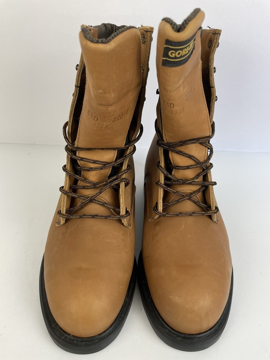 Red Wing 2229 10” Steel Toe Gore-Tex Lined Work Boots Size 