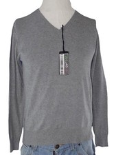 Zara Maglia Maglioncino Uomo Grigio Scollo V Taglia Eur M Medium It 46 48