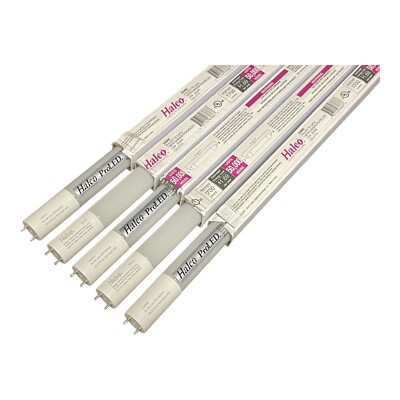 Halco 83886  (5 Pack) 4  LED T8 Type B Double ended power 12W 3500K 1700 Lumens