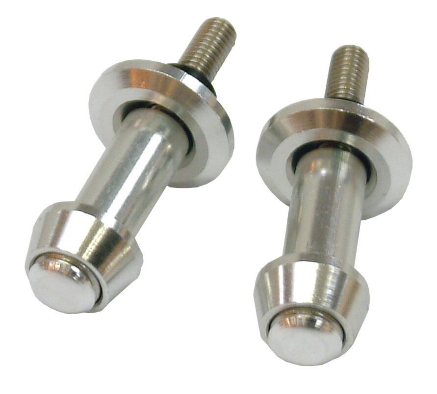 MOTORCYCLE FAIRING LUGGAGE ANCHOR KIT ALUMINIUM BOLT ON - M6x1.25 BOLTS PAIR
