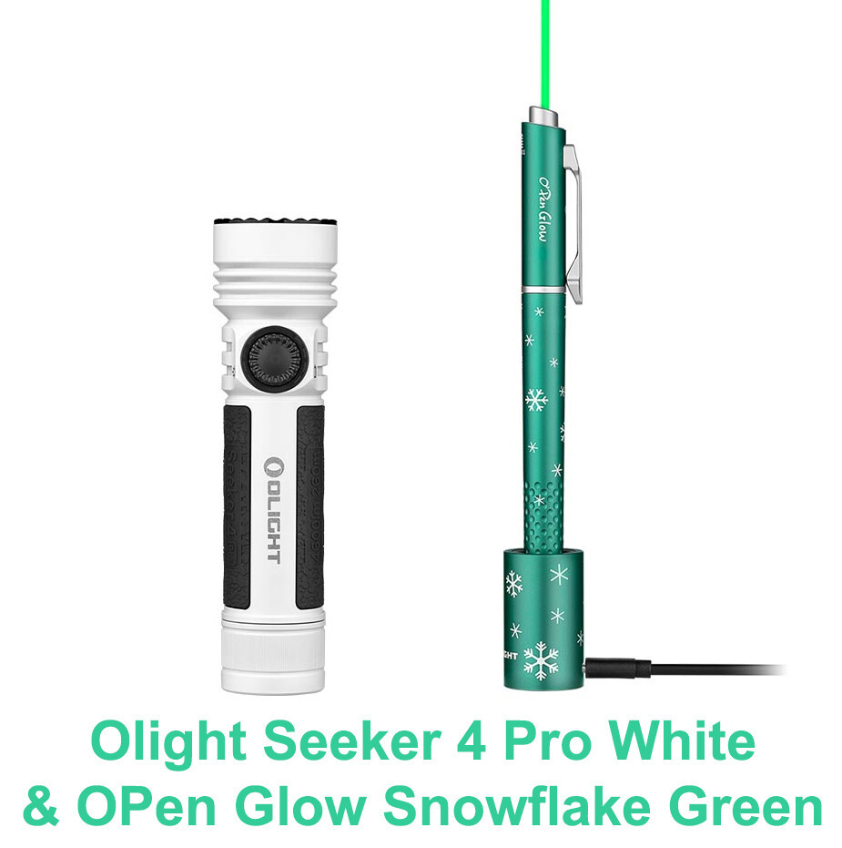 新品 OLIGHT Seeker 4 Pro 懐中電灯 ホワイト Seeker 4 Pro 高出力懐中電灯 4600ルーメン 強力EDCライト Type-C充電