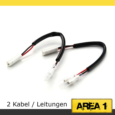 LED Blinker Adapterkabel Stecker Yamaha MT07, MT-09, XSR700, 900 (2 Stück)