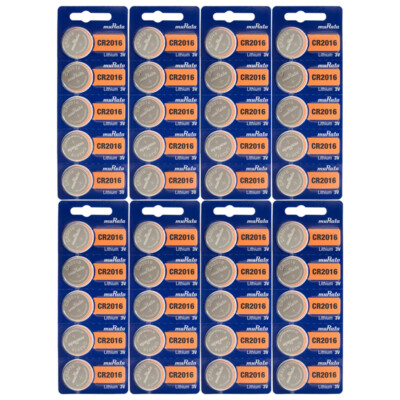 40 Murata CR2016 CR 2016 Sony Lithium coin 3v Batteries - Replaces Sony