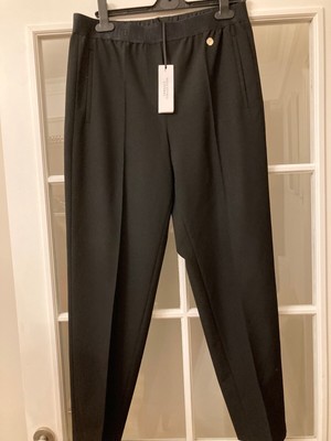 BRAND NEW VERSACE COLLECTION black trousers , size UK 12 IT 44 RPR GBP 275