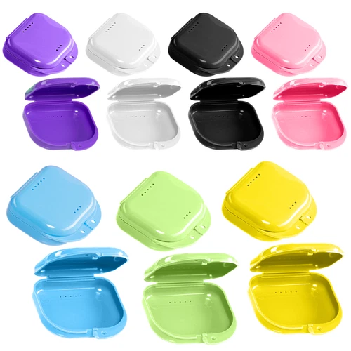 Dental Retainer Case Storage Mouth Guard Box Containers for Invisalign Teeth