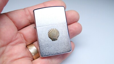 Vintage Zippo Lighter with Shell Oil Gas Emblem Logo