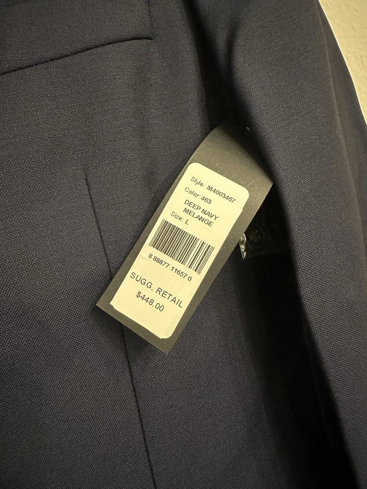 Marc by Marc Jacobs NWT Wool Navy Blue Sport Jacket Coat Sz L Large, Retail $448 - Image 2 of 4