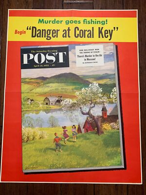 Saturday Evening Post - Art By John Clymer (1953) 22x28 US Newstand Poster