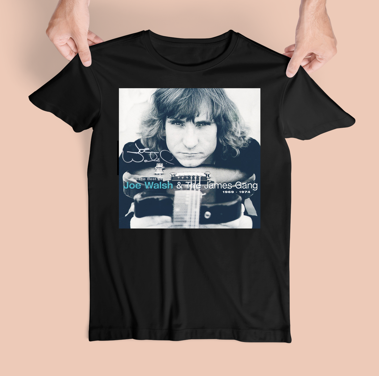 Rare Joe Walsh And The James Gang Cotton Black Unisex All Size Tee Shirt SE465